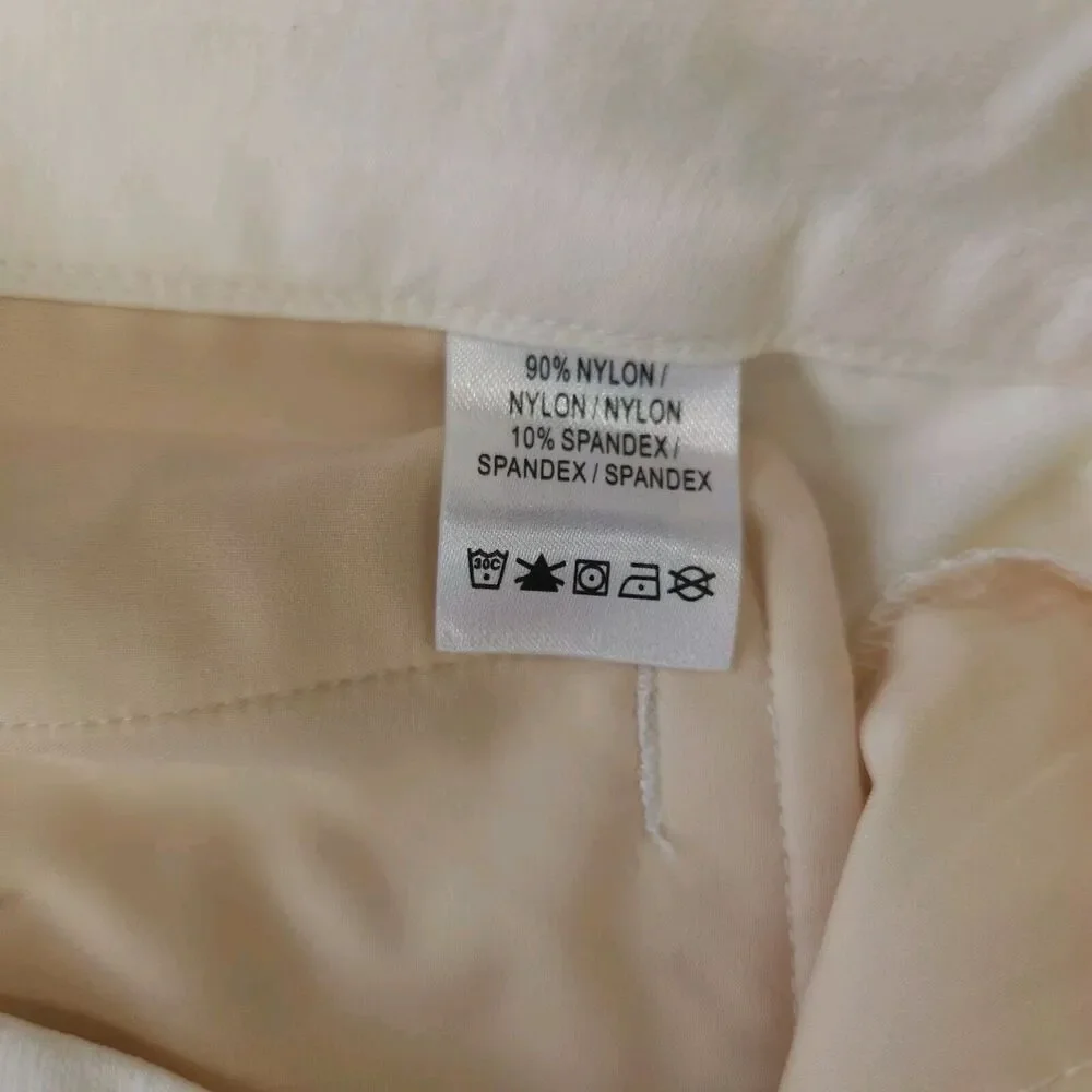 Fairway & Greene Women's 8 White Golf Stretchy Straight Leg Pants Resort Active‎